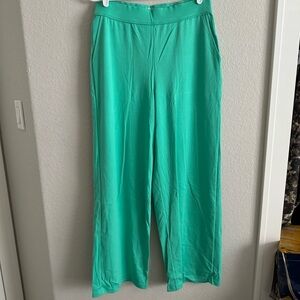 Yitty Fabletics Green Yoga Pant Flare Legging Wide Leg Straight